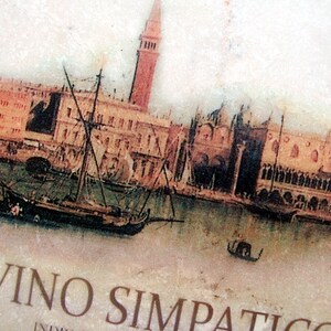 Rustic Coasters, Italian Wine Labels, Stone Coasters image 5