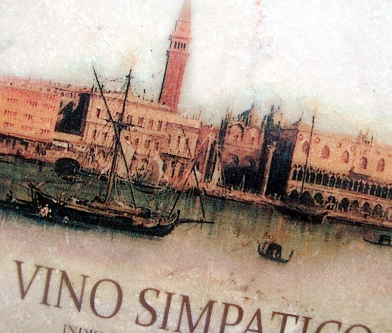 Rustic Coasters, Italian Wine Labels, Stone Coasters image 5