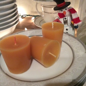 3 Brandied Pear Beeswax Votives image 3