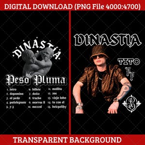 Peso Pluma Dinastia Tito PNG, Sublimationskunst (digitaler Download)