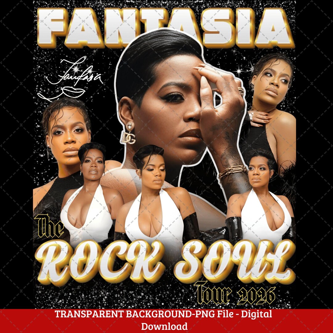 Fantasia Barrino PNG File Rock Soul Tour 2026 Tshirt Design Digital Il 8o76 