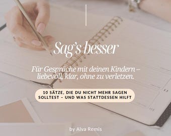 Say it better – Respectful communication with children | 10-sentence guide | PDF download