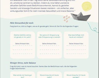 Self-Check Ritual Planner | Daily Mindfulness Template | Self-Reflection Journal PDF | Wellness Planner Digital Download
