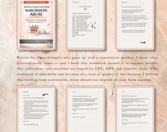 10 Ways to Recover from Narcissistic Abuse – Workbook for Understanding, Reflection and Recovery | Digital Download PDF