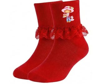 Berry Character Ruffle Socks – Frilly Crew Socks for Toddlers and Infants