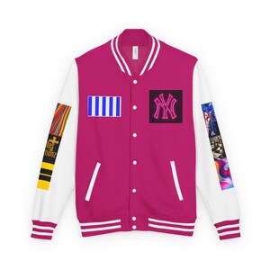 Trendy Unisex Letterman Jacket, Retro Athletic Style, Perfect for Sports Fans, statement outerwear, Gift for Fashion Lovers