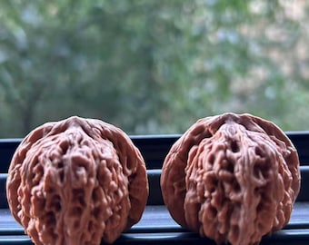 Worry Nuts for Anxiety, Natural Walnut Hand Therapy Balls, Stress Relief Fidget Toy, Meditation Mindfulness Tool, Unique Gift