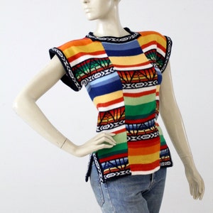 1970s vintage boho hippie knit top sweater
