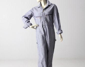 vintage Key coveralls, 1960s denim jumpsuit