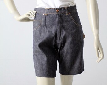 vintage 1960er Jahre Jeans-Shorts, Saddle Busters Jorts, Jeans-Bermudas