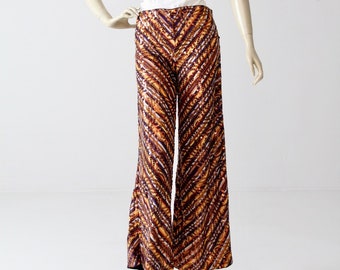 vintage Missoni pants, knit sequin wide leg pant