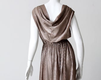 vintage 70s Infinity metallic dress