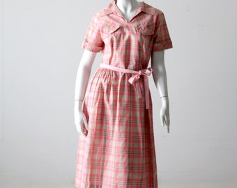 vintage 50s plaid dress by Dee Dee Daytimers