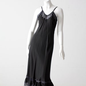 vintage Geomprofe black nylon slip