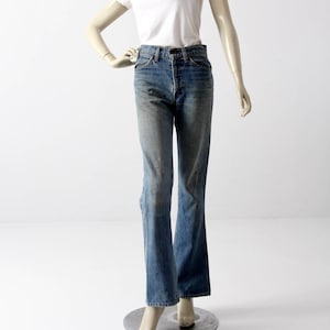 1970s Levis 646 jeans, vintage Levis flare leg, 29 x 32