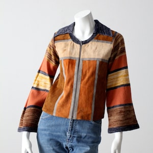 vintage 70s patchwork hippie sweater