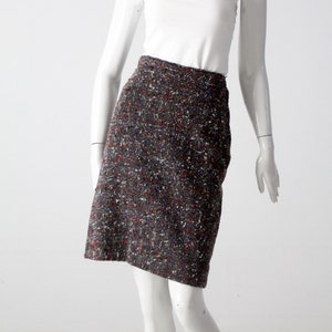 vintage 50s tweed pencil skirt