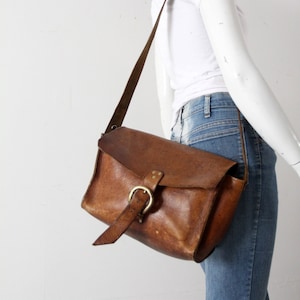 vintage leather hippie bag