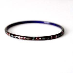 vintage cloisonne enamel bangle bracelet