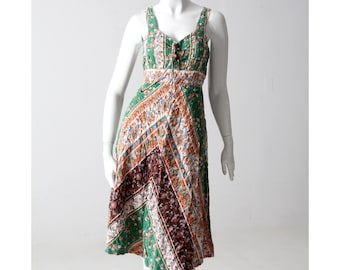 vintage jaren '70 boho bloemenjurk