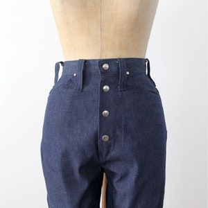 1970s high waist jeans by Stephen&#39;s Western, flare leg dark wash denim size S