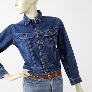 vintage 70s Lee denim jacket, small American jean jacket