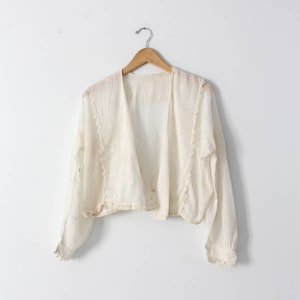 Edwardian blouse, 1900s sheer cotton top