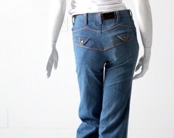 vintage 70s Liberty Americana Schlagbein Jeans, 27x34