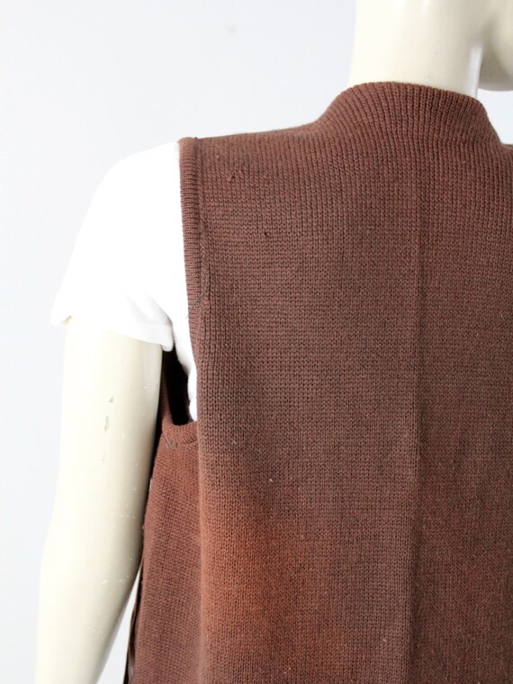 Gilet Western Uomo In Similpelle Scamosciata Con Frange | Stile Hippie Bohémien Anni '60 | Senza Maniche Per Festival E Tutti I Giorni