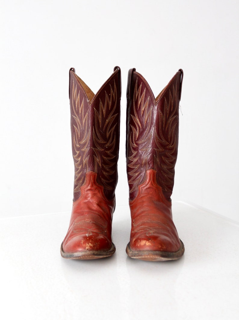 men/'s western boots size 10.5 D vintage Dan Post cowboy boots