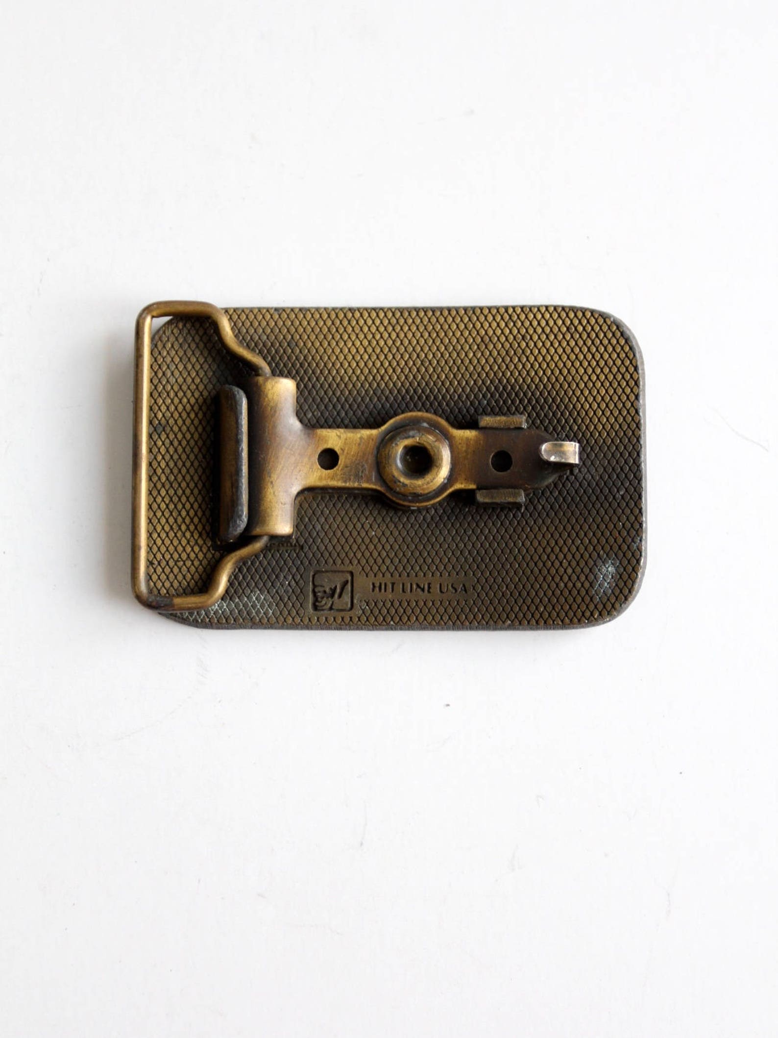 Vintage brass buckle Durco plate style buckle Etsy