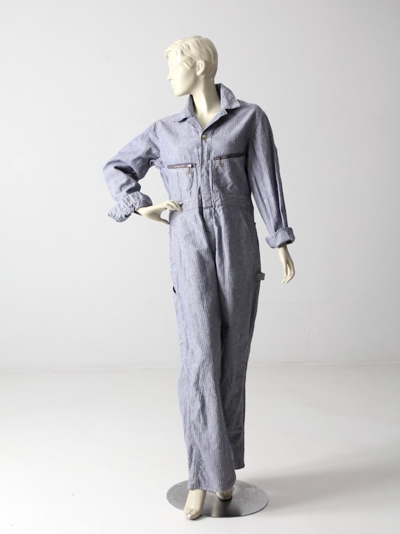 vintage Key coveralls, 1960s denim jumpsuit - image 1