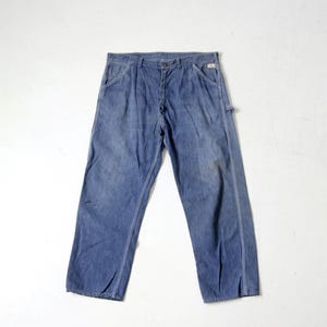 vintage 1960s Sears carpenter workwear denim jeans ⎮ 39 x 28