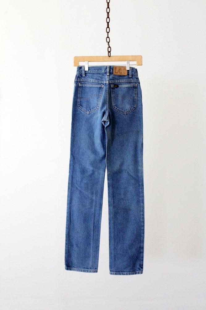 High Waist Jeans 1980s Lee Denim Jeans High Waisted Denim - Etsy