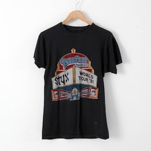 vintage Styx t-shirt, 1981 Paradise Theatre World Tour, band tee