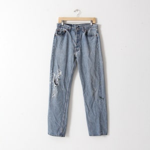 vintage distressed Levi&#39;s 501 denim jeans ⎟33 x 33