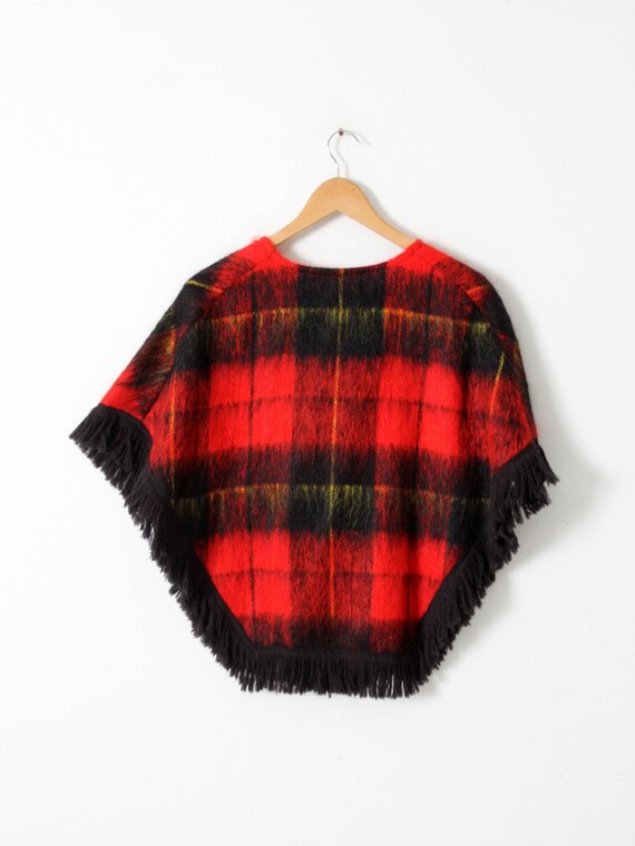 vintage plaid mohair sweater - image 4