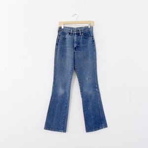 Wrangler jeans, vintage 70s Wrangler flare leg jeans 29 x 32