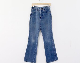 Vintage 70s Wrangler Flare Leg Jeans - High Waist 29x32