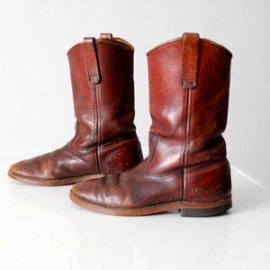 vintage Red Wing leather work boots mens US 7 image 2
