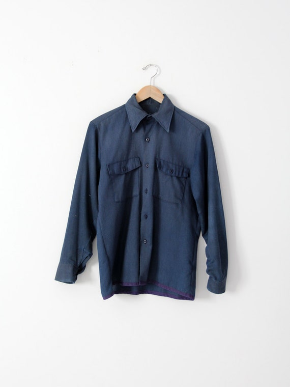 vintage 1950s utility work shirt - image 1