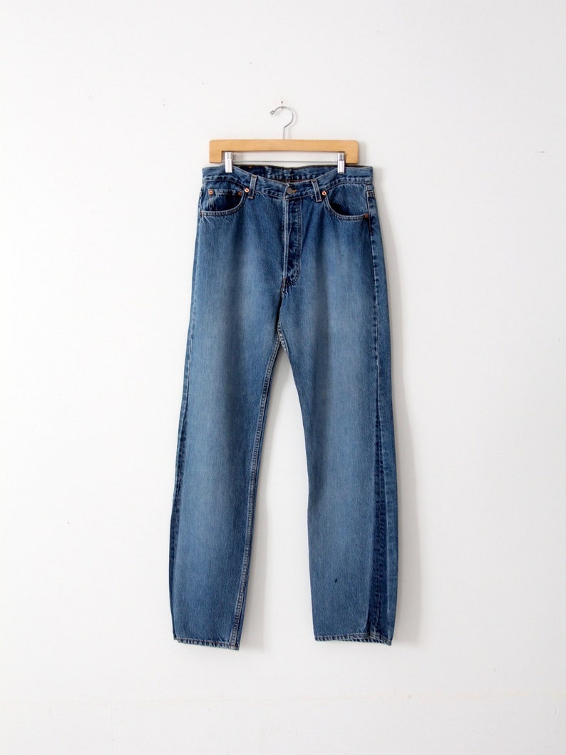 vintage Levi's 501 denim jeans, 34 x 35 image 2