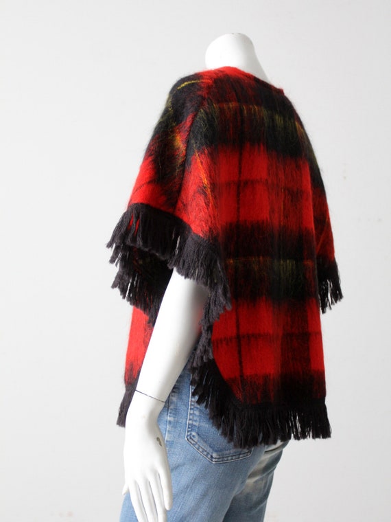 vintage plaid mohair sweater - image 8