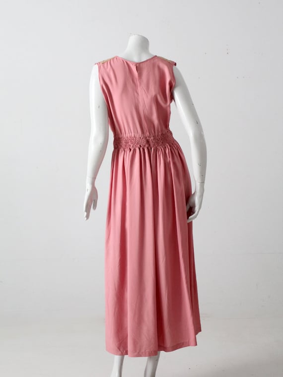 vintage 70s pink dress - image 2