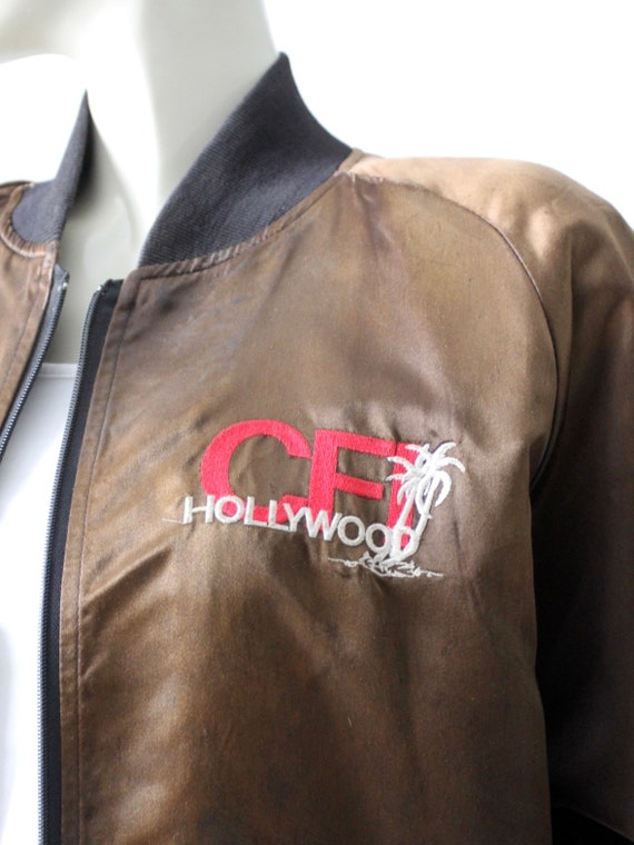 vintage satin club jacket, CFI Hollywood - image 5