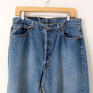 vintage Levi's 501 denim jeans, 34 x 35 image 3