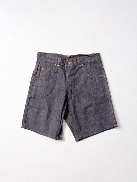 vintage 1960s denim shorts, Saddle Busters jorts,… - image 3