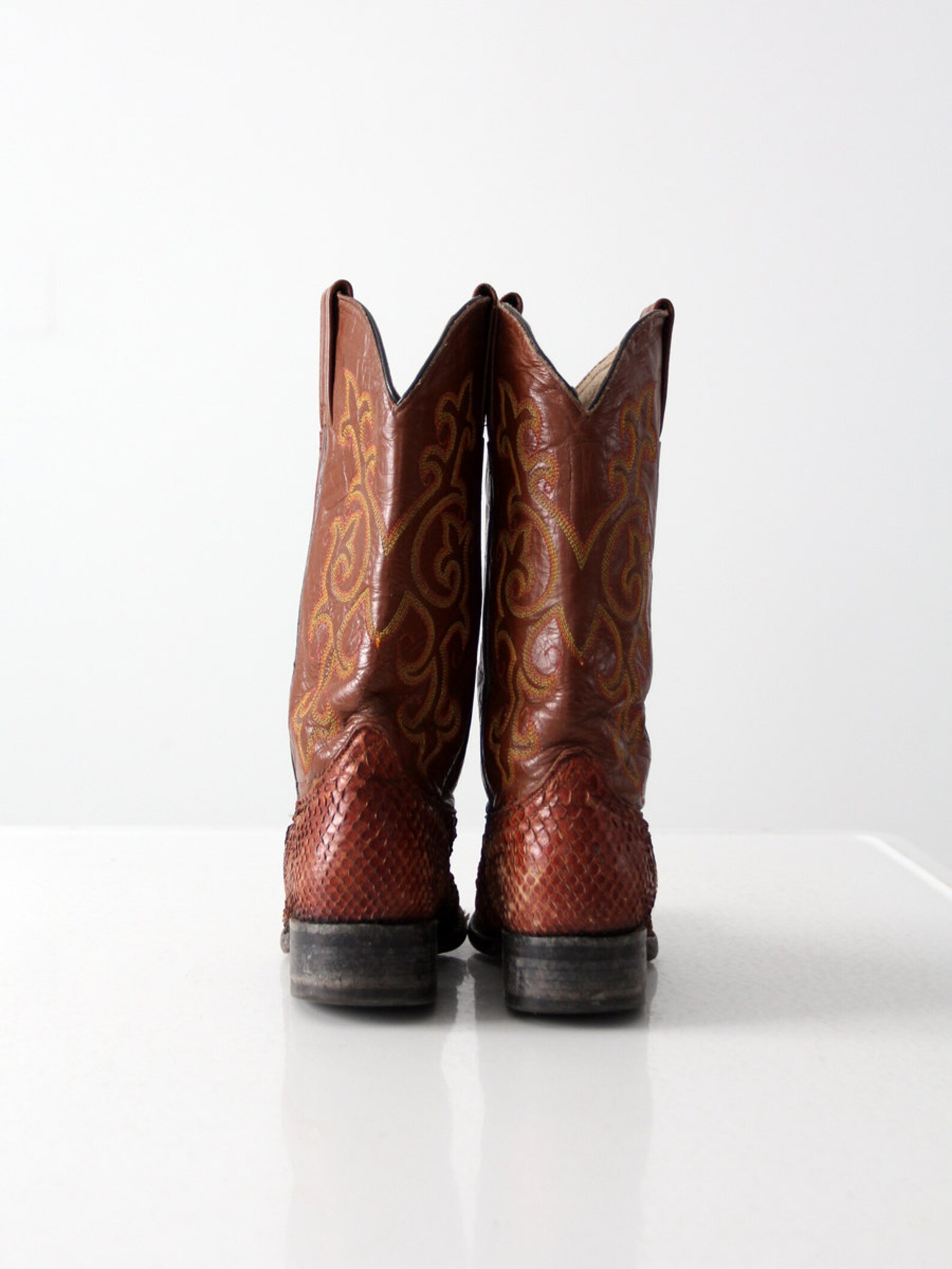 snakeskin cowboy boots