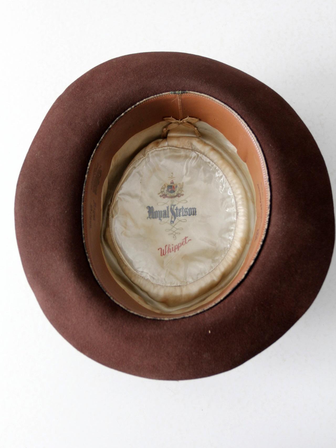 Vintage Stetson Whippet Fedora Brown Royal Stetson Hat - Etsy