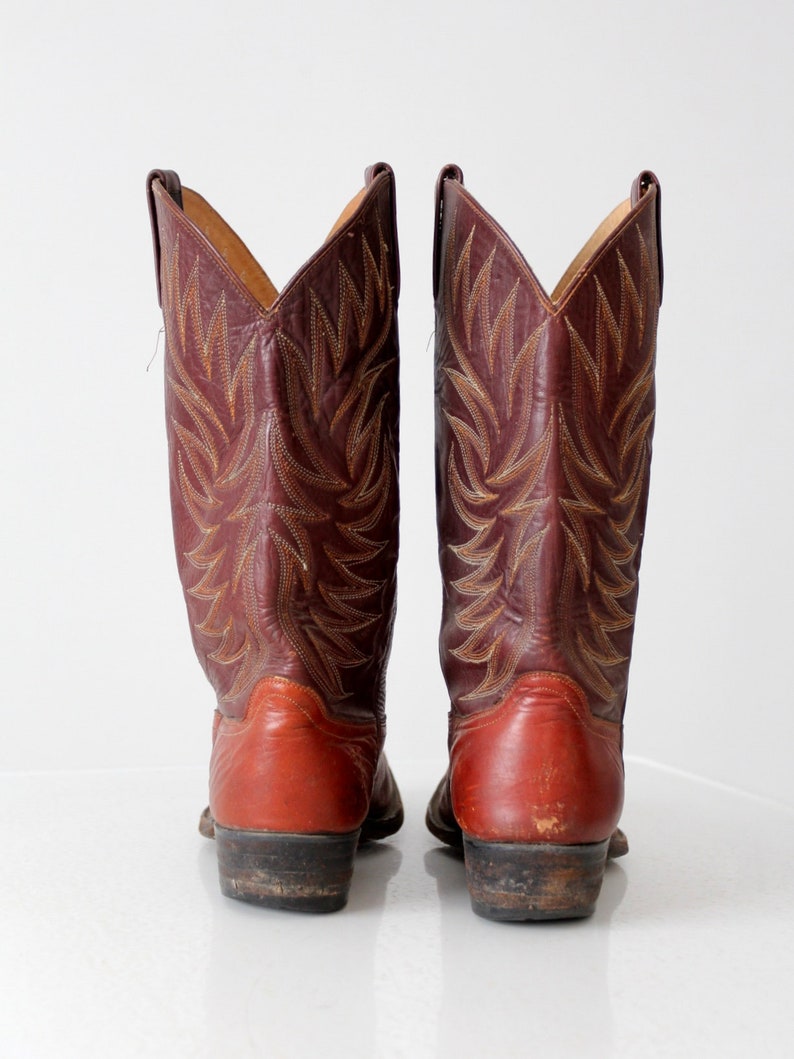 men/'s western boots size 10.5 D vintage Dan Post cowboy boots